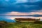 Fishing boat by a lake