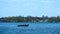 Fishing boat on the lake in Minnesota