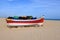 Fishing boat in Meia Praia, Lagos, Algarve, Portugal