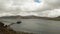 Fishing boat moored on remote Scottish Island
