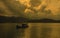 Fishing boat in the morning at Change Islands in Thailand