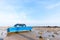 Fishing boat on the muck beach