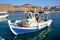 Fishing boat in Panormos harbour.