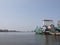 The fishing boat parking at the fishery harbor in southern Thailand