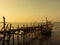 Fishing boat at a pier.