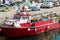 Fishing boat in port Blanes. Catch of fish, Spain