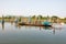 Fishing boat and reflection at rambha odisha