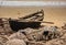 Fishing boat on sea beach,