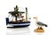 Fishing boat and sea gull