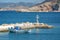 Fishing boat in the small harbor of Bali, Crete Greece