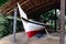 Fishing boat under a shade