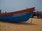 Fishing boat in Vizhinjam harbor, Ockhi rehabilitation project, government of Kerala