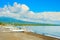 Fishing boats, Bali beach, Agung