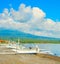 Fishing boats, Bali beach, Agung