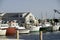 fishing boats in bay harbor marina Montauk New York USA the Hamptons