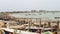 Fishing boats on the beach in the port city of Chabahar on the coast of the Gulf of Oman in Sistan Balochistan province