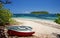 Fishing boats on the beach, Vieques Island, Puerto Rico