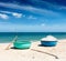 Fishing boats on beach. Vietnam