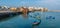 Fishing boats on the Bou Regreg river in Rabat port.