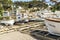 Fishing boats in the Costa Brava, Catalonia, Spain