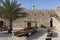 Fishing boats in the courtyard of Al Fahidi Fort. Dubai, United Arab Emirates.