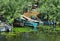 Fishing boats in Danube delta