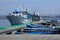 Fishing boats at dock in Taranto, Puglia, Italy.