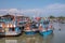 Fishing boats docked at the Port