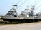 Fishing boats in drydock