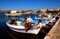 Fishing boats in Elounda (Crete, Greece).