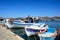 Fishing boats in Elounda harbour, Crete.