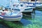 Fishing boats in greek Aegean island