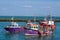 Fishing boats at the harbour at Folkestone