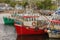 Fishing boats in the harbour. Greencastle. Inishowen. Donegal. Ireland