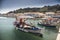 Fishing boats and Katakolon port waterfront
