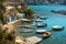 Fishing boats at Mandrakia in Milos island