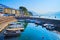 The fishing boats in marina, Lake Maggiore, Locarno, Switzerland