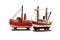 Fishing boats miniature models