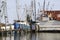 Fishing Boats moored at the harbor at Amelia Island, Florida.