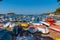 Fishing boats mooring in port of Hvar, Croatia
