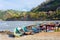 Fishing boats on the northern coast of Ecuador