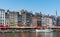 Fishing boats in the old part and Vieux Bassin district of Honfleur