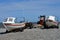 Fishing Boats and Old Tractor, Cromer, Norfolk, UK