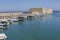 Fishing boats in port in Heraklion, Crete Island, Greece