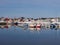 Fishing boats in the port of Laukvik on Lofoten, Norway