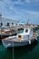 Fishing boats in port of Naousa. Paros lsland, Greece