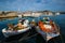 Fishing boats in port of Naousa. Paros lsland, Greece