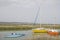 Fishing boats at Seca in Slovenia