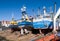 Fishing boats on slipway Urk