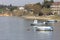 fishing boats in small beach , Halkidiki Greece